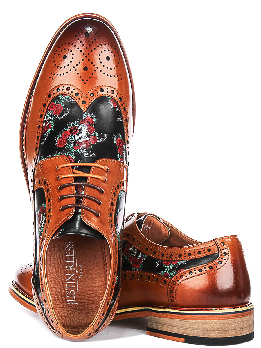 Justinreess England Balor In Brown Multi For Men