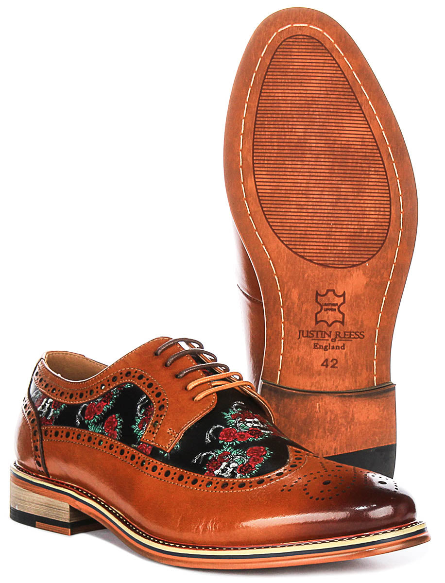 Justinreess England Balor In Brown Multi For Men