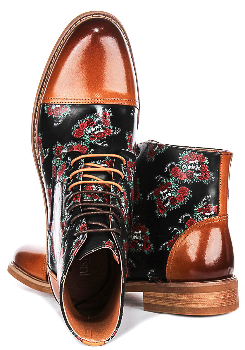 Justinreess England Draco In Brown Multi For Men