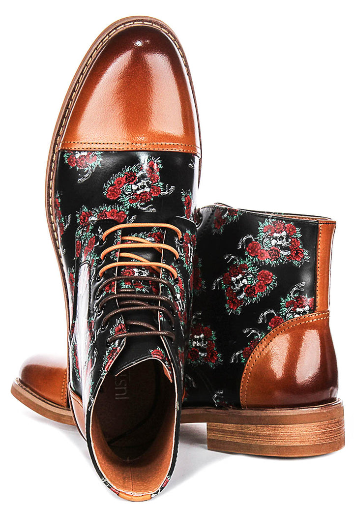 Justinreess England Draco In Brown Multi For Men