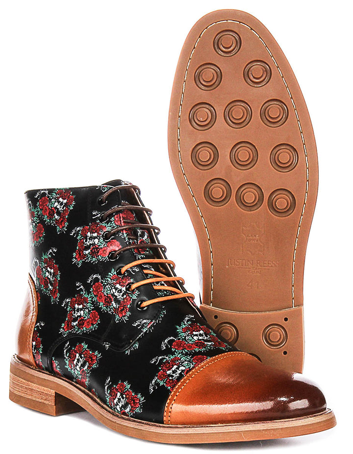 Justinreess England Draco In Brown Multi For Men