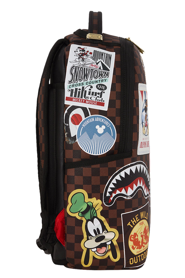 Sprayground Mickey Mouse Mogul Disney Collab Backpack In Brown Multi