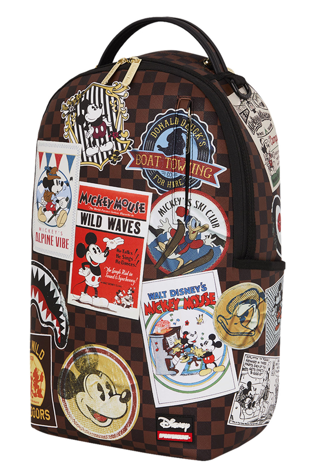 Sprayground Mickey Mouse Mogul Disney Collab Backpack In Brown Multi