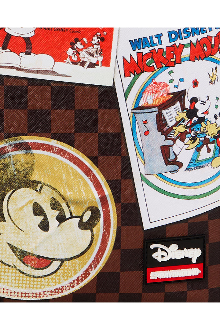 Sprayground Mickey Mouse Mogul Disney Collab Backpack In Brown Multi
