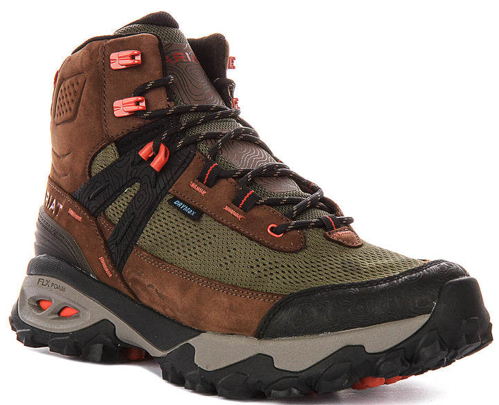 Ariat Traverse Mid In Brown Olive For Men