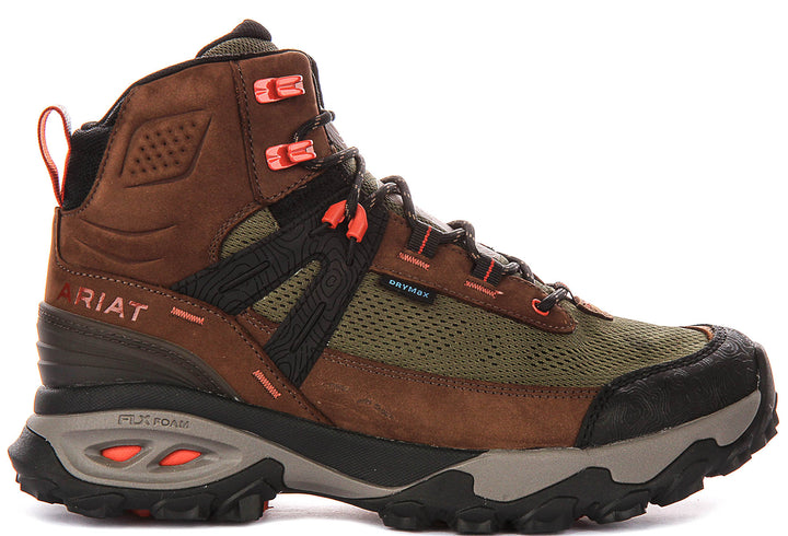 Ariat Traverse Mid In Brown Olive For Men