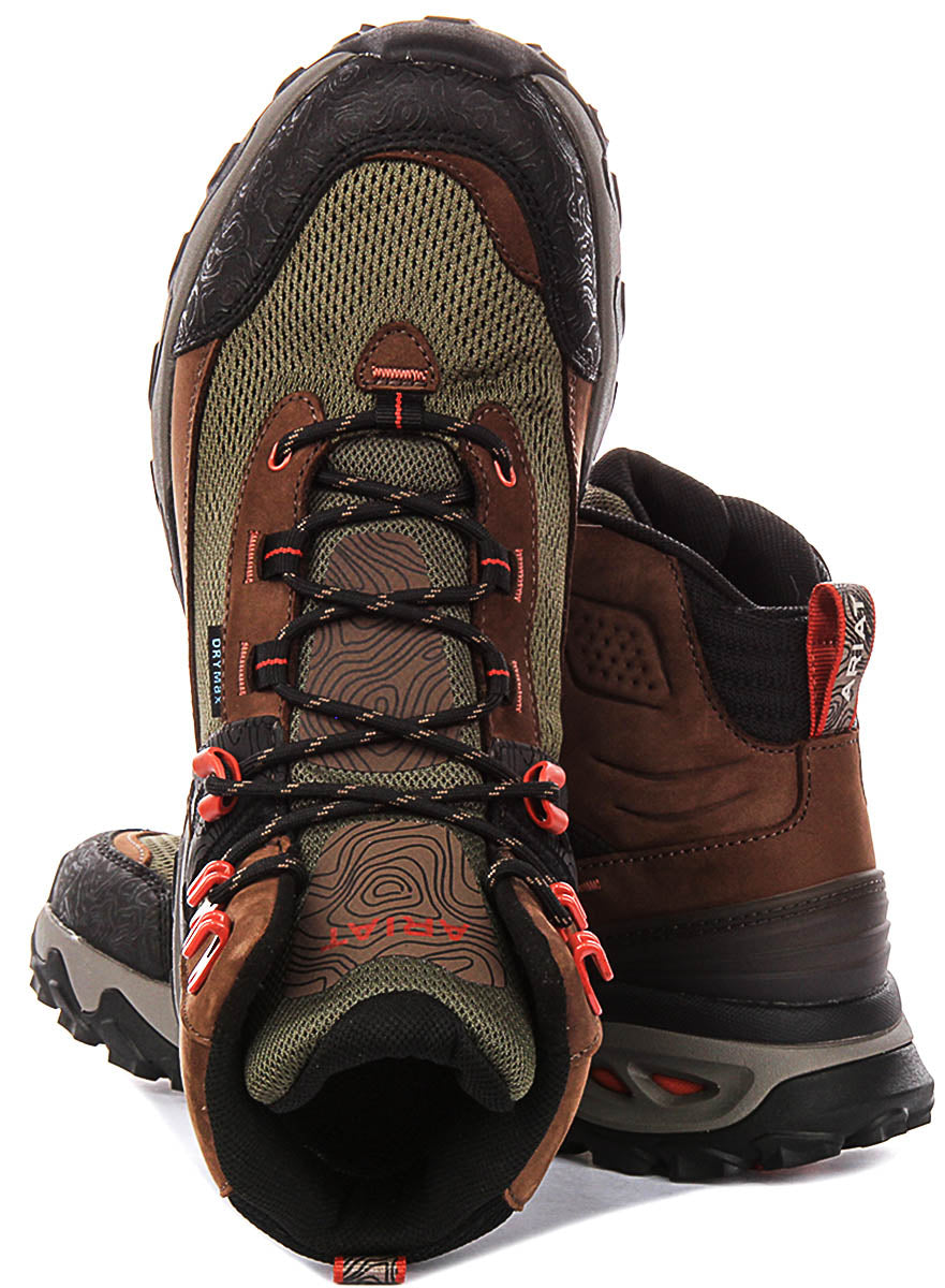 Ariat Traverse Mid In Brown Olive For Men