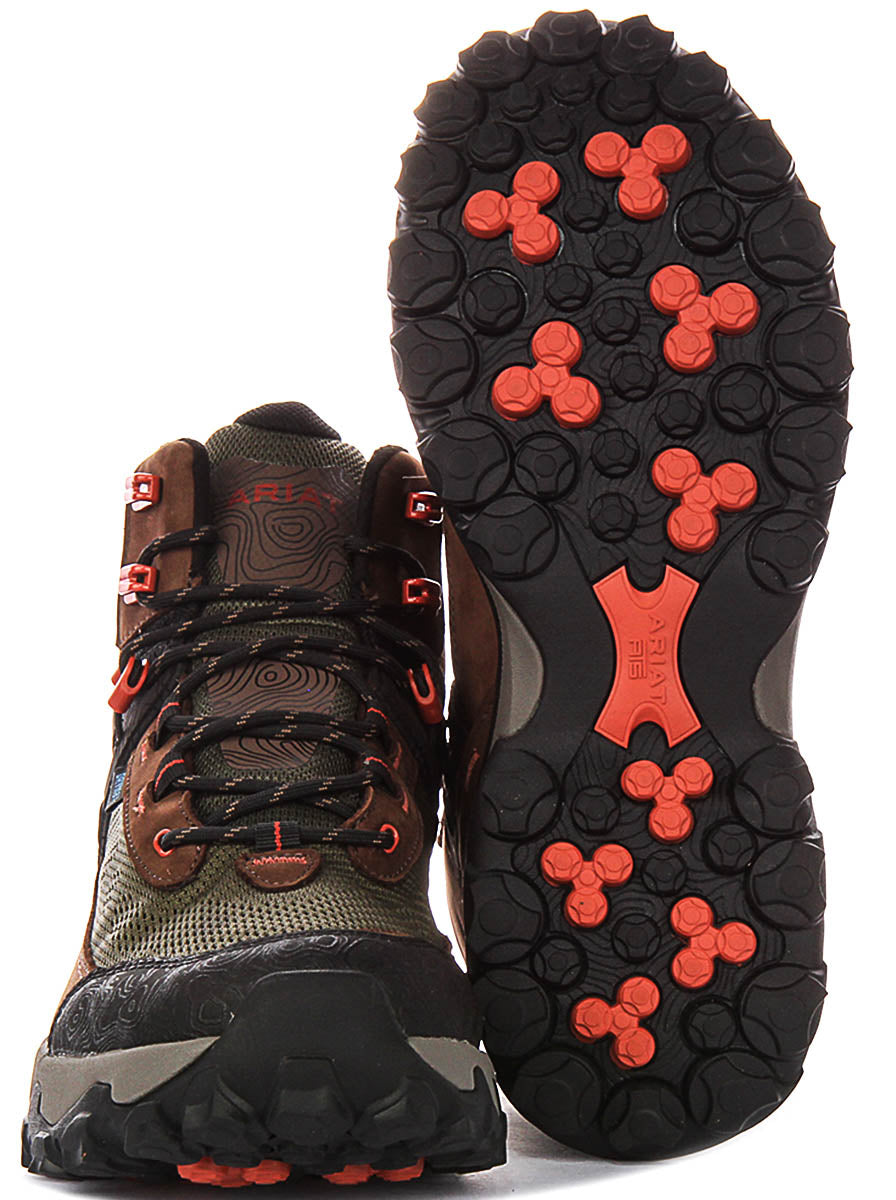 Ariat Traverse Mid In Brown Olive For Men