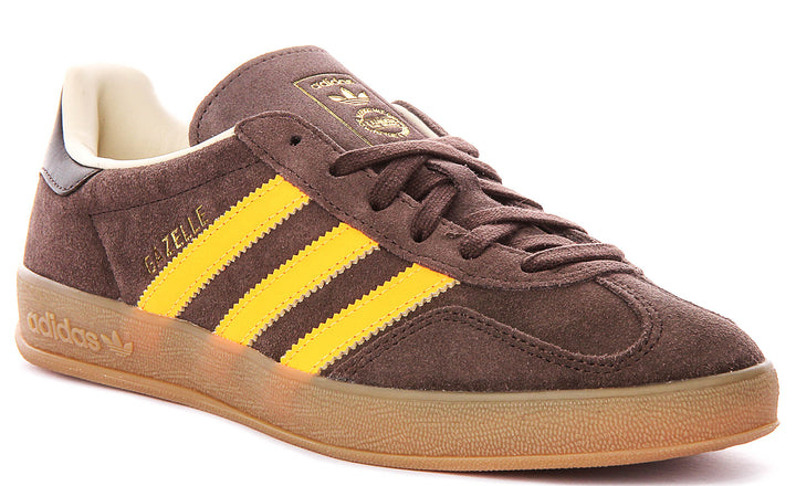 Adidas Gazelle Indoor In Brown Orange For Men