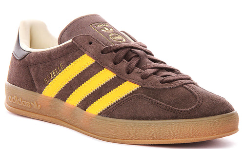 Adidas Gazelle Indoor In Brown Orange For Men