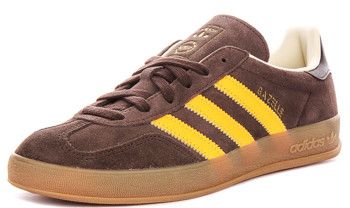 Adidas Gazelle Indoor In Brown Orange For Men