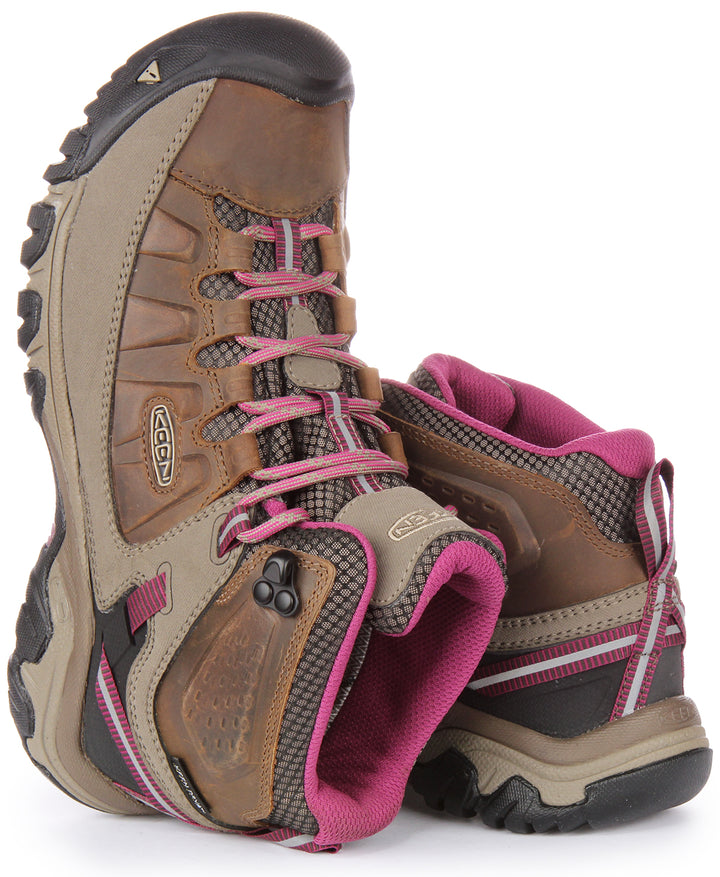 Keen Targhee III Wp In Brown Pink For Women