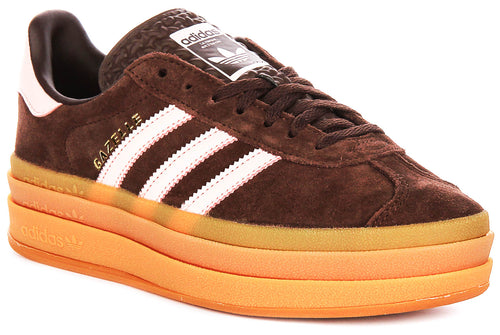 Adidas Gazelle Bold W In Brown Pink For Women