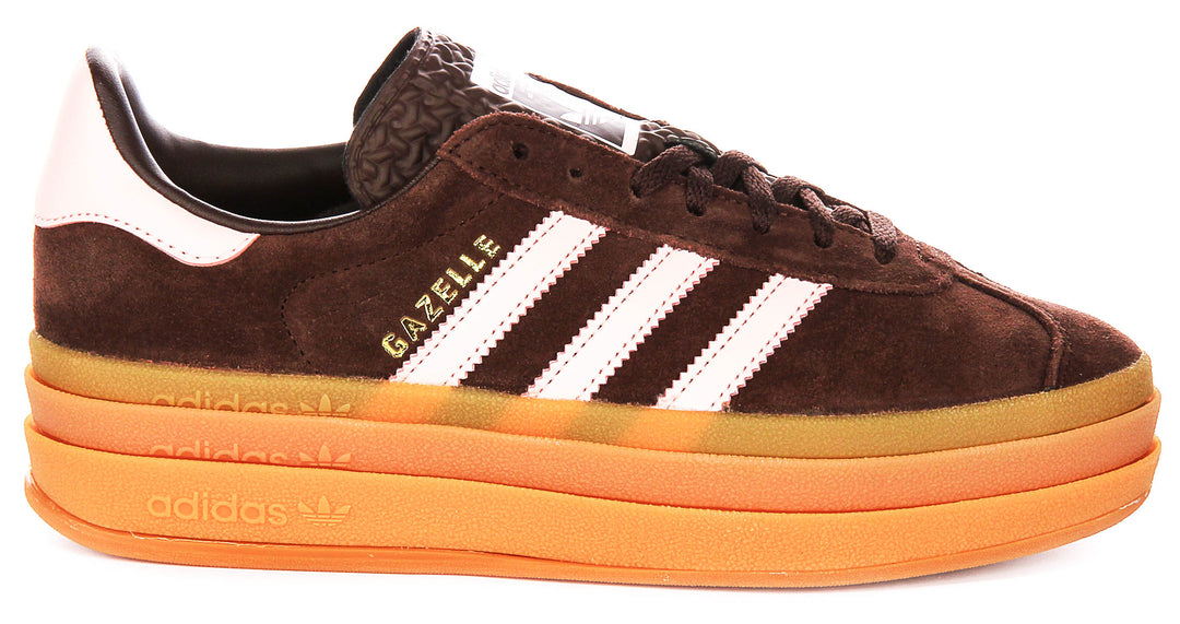 Adidas Gazelle Bold W In Brown Pink For Women