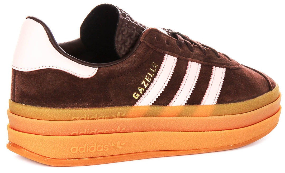 Adidas Gazelle Bold W In Brown Pink For Women