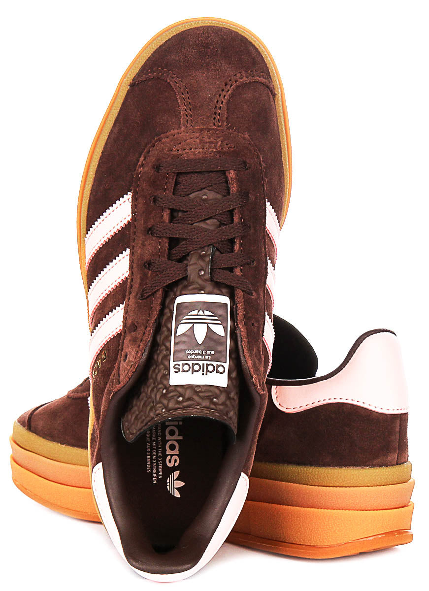 Adidas Gazelle Bold W In Brown Pink For Women