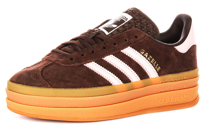 Adidas Gazelle Bold W In Brown Pink For Women