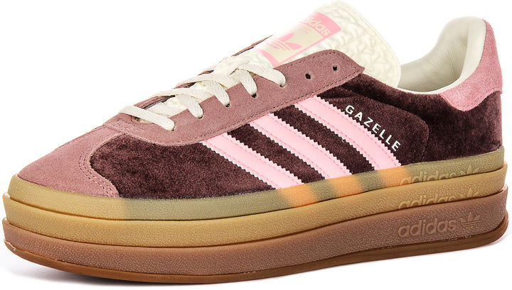 Adidas Gazelle Bold W In Brown Pink For Women