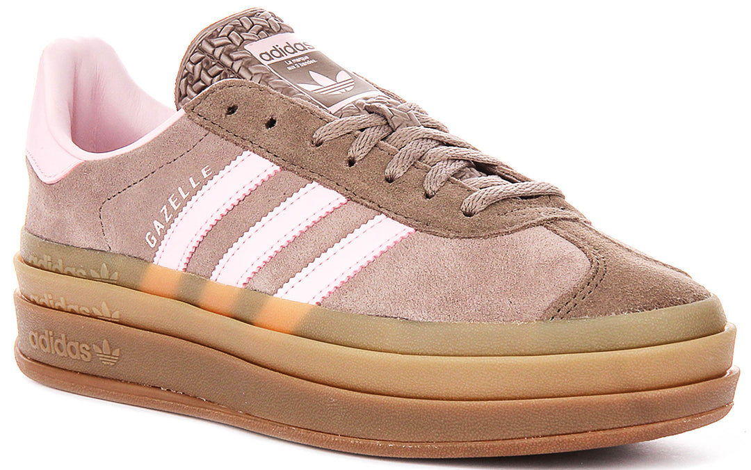 Adidas Gazelle Bold W In Brown Pink For Women