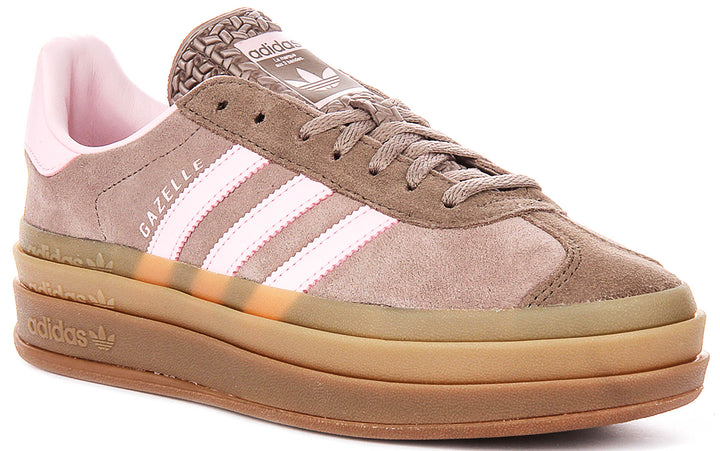 Adidas Gazelle Bold W In Brown Pink For Women