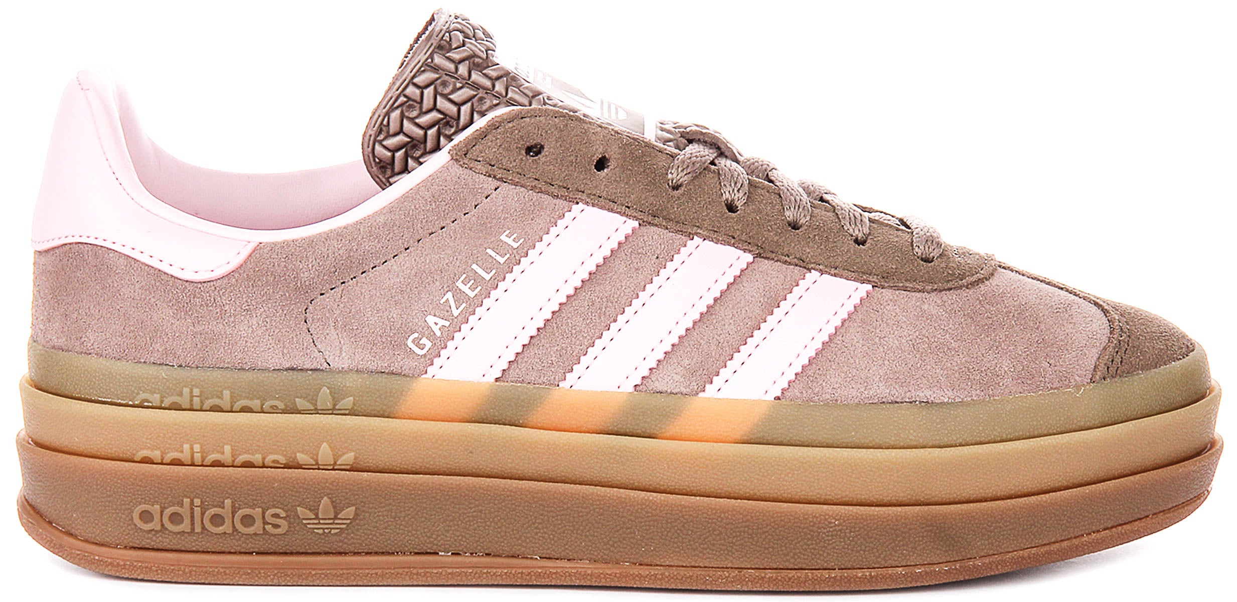 Adidas Gazelle Bold W In Brown Pink For Women | Platform Trainers