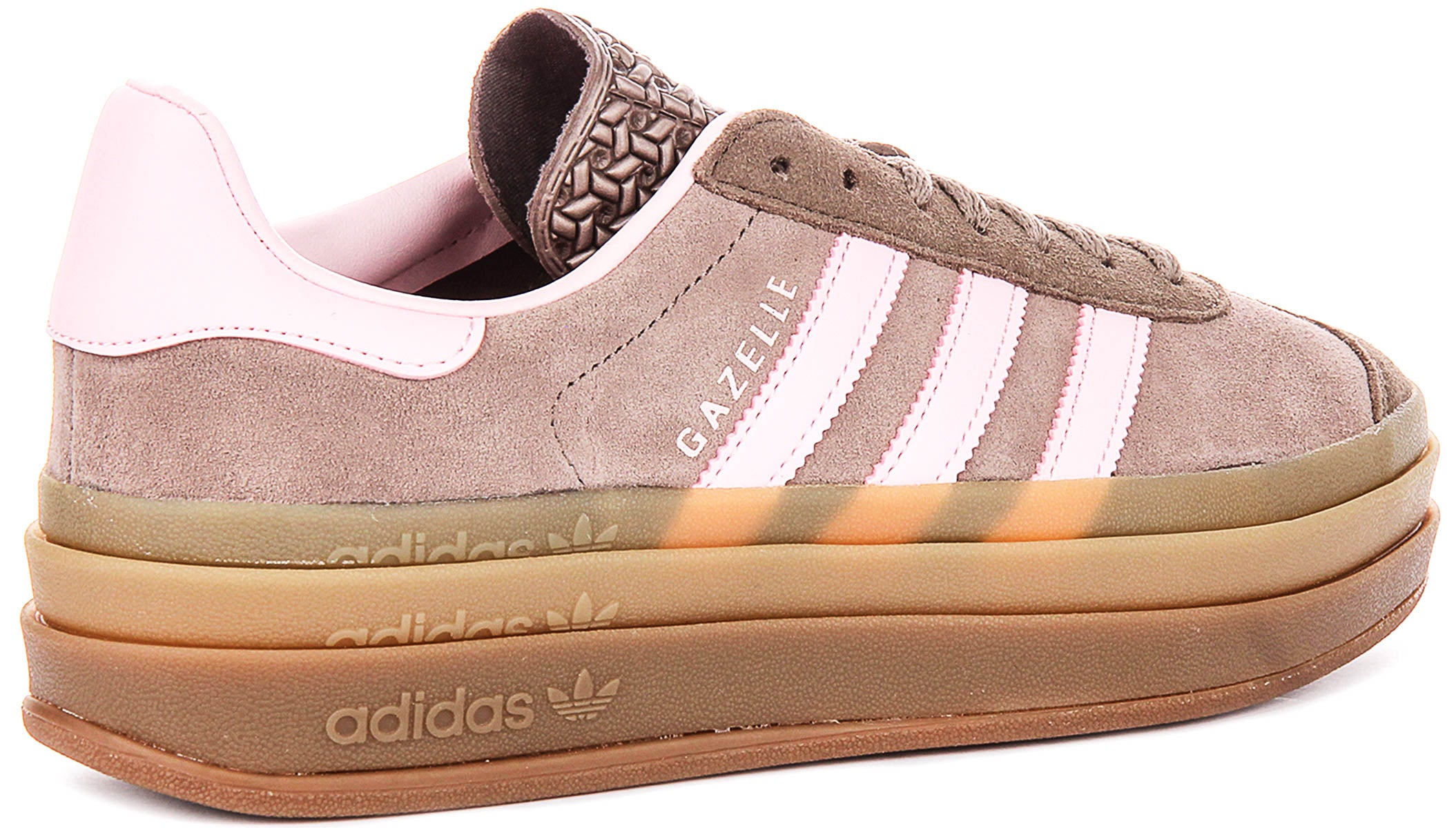 Adidas Gazelle Bold W In Brown Pink For Women | Platform Trainers
