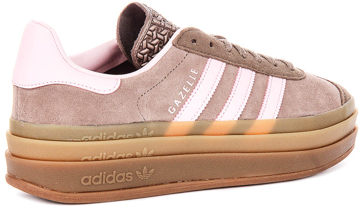 Adidas Gazelle Bold W In Brown Pink For Women