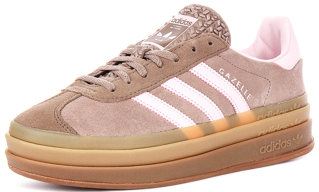 Adidas Gazelle Bold W In Brown Pink For Women