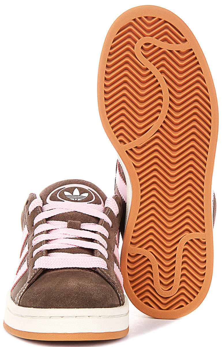 00s y2k gimmick fade foodie brown 平成 ギャル Adidas Campus 00S J In Brown Pink For Junior | Lace Up Trainers
