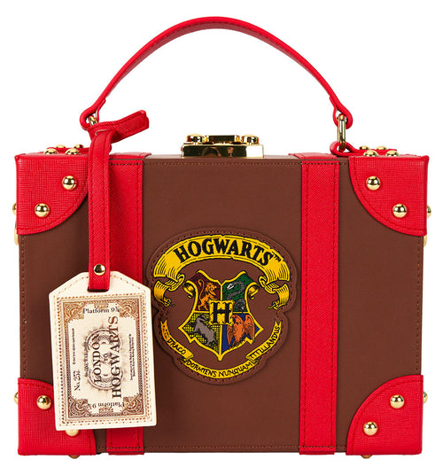 Loungefly Harry Potter In Brown Red Briefcase Bag