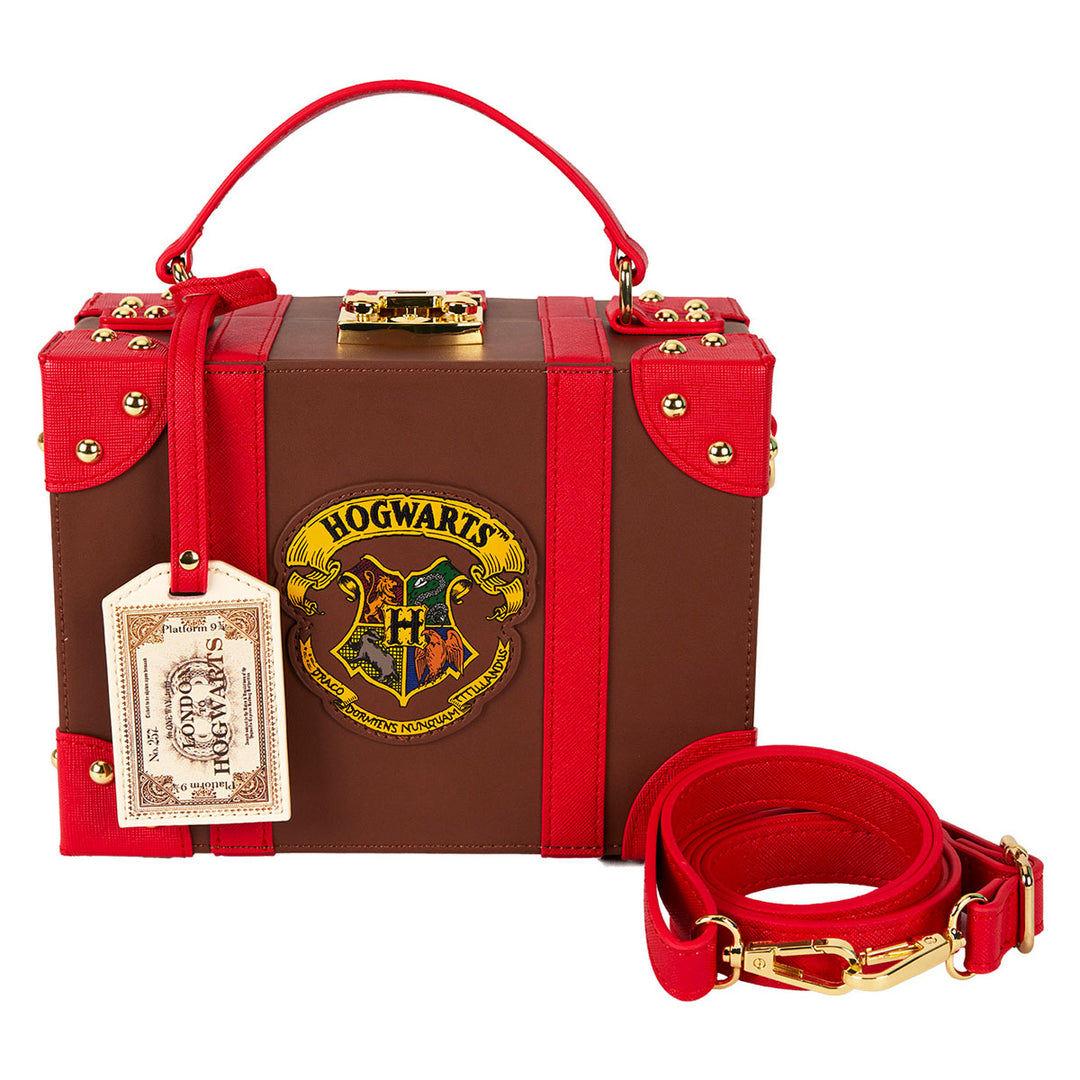 Loungefly Harry Potter In Brown Red Briefcase Bag