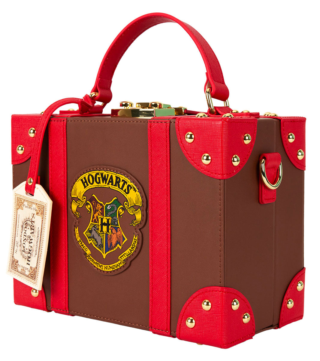 Loungefly Harry Potter In Brown Red Briefcase Bag