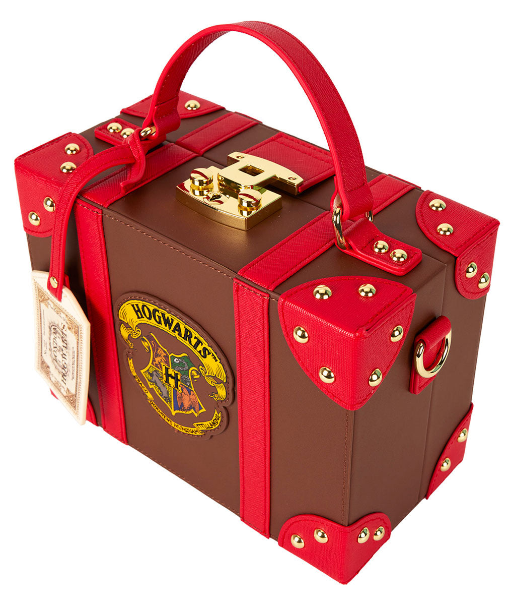 Loungefly Harry Potter In Brown Red Briefcase Bag