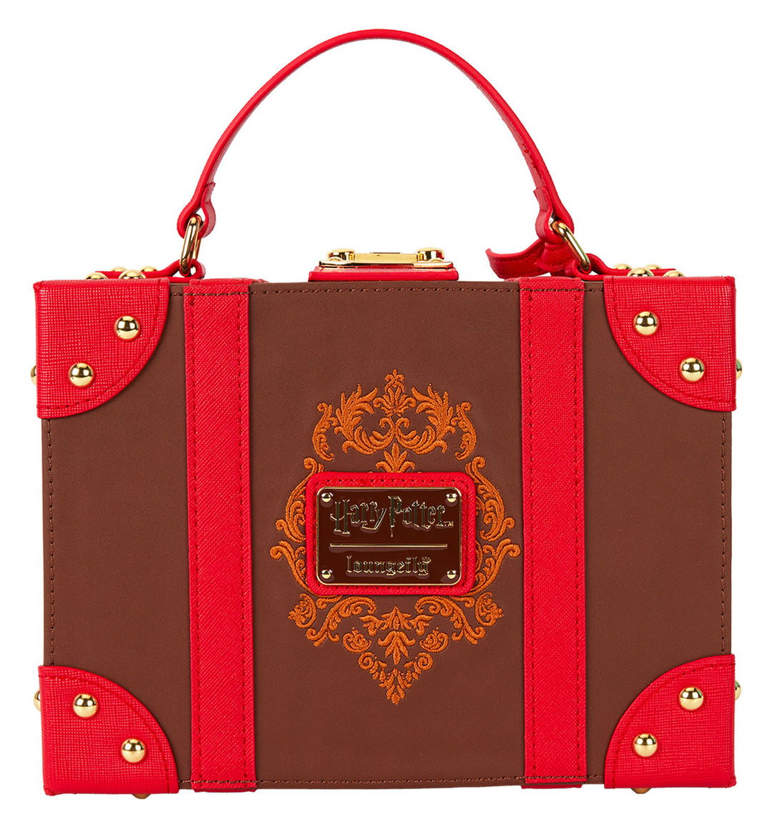 Loungefly Harry Potter In Brown Red Briefcase Bag