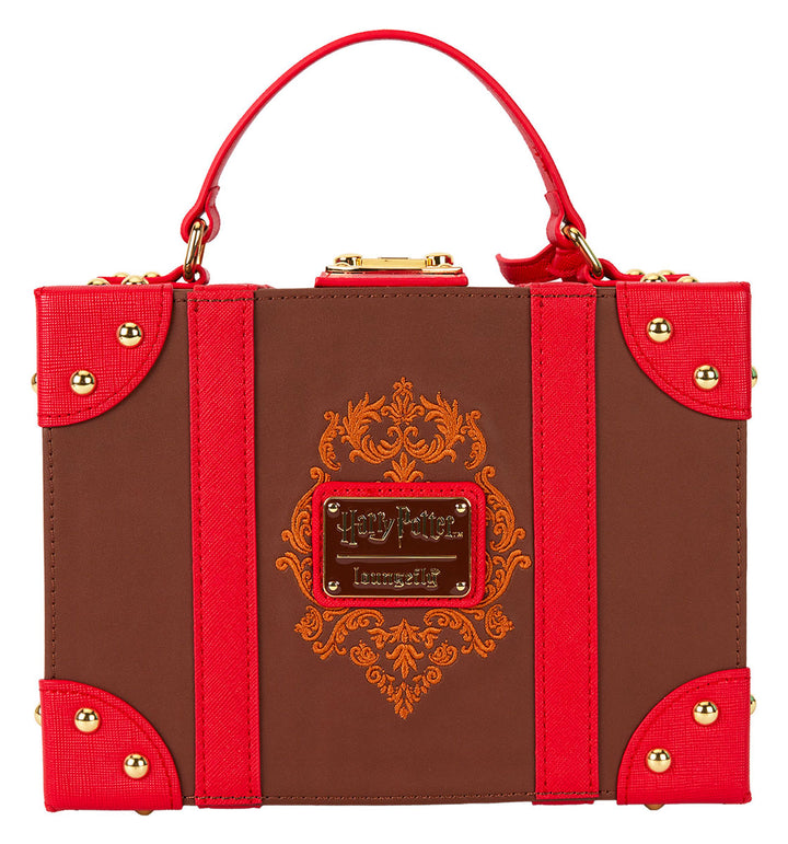 Loungefly Harry Potter In Brown Red Briefcase Bag