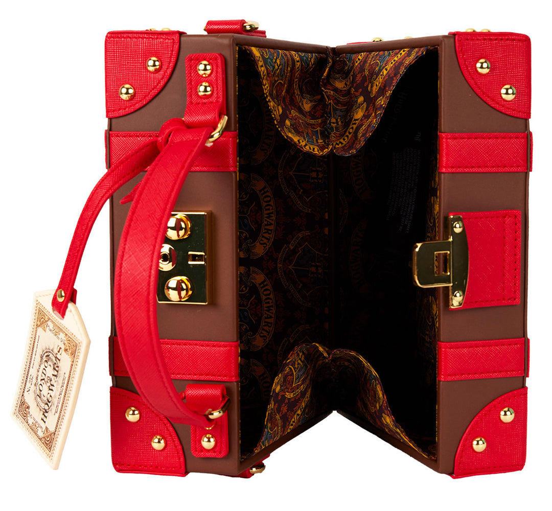 Loungefly Harry Potter In Brown Red Briefcase Bag