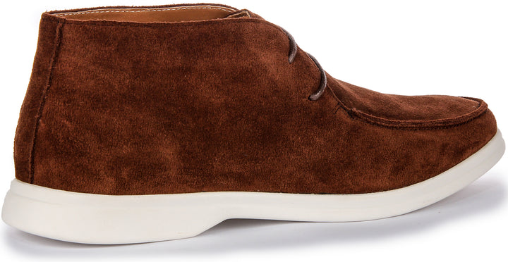 Justinreess England Grant In Brown Suede For Men