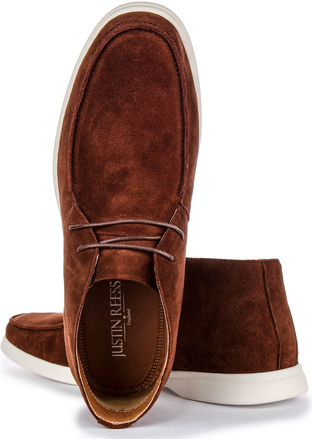 Justinreess England Grant In Brown Suede For Men