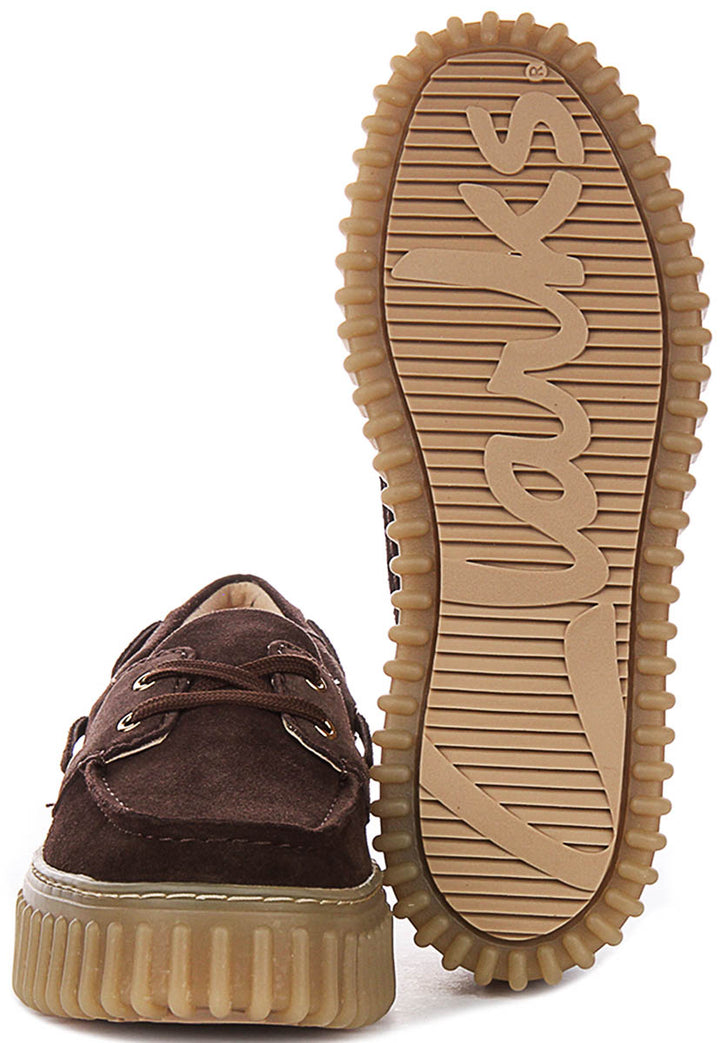 Clarks Torhill Boat In Brown Sued For Women