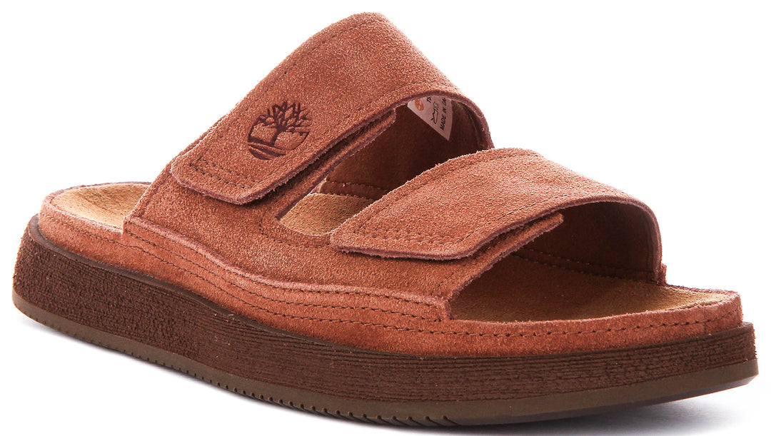 Timberland Casco Cove Slide In Brown Suede For Men