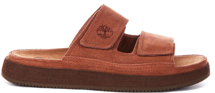 Timberland Casco Cove Slide In Brown Suede For Men