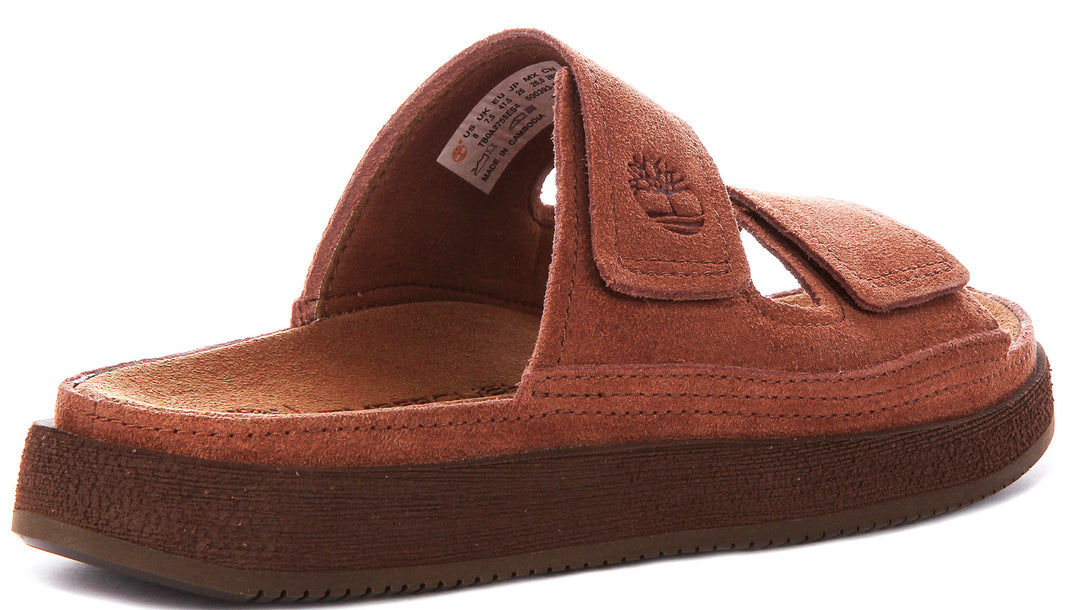 Timberland Casco Cove Slide In Brown Suede For Men