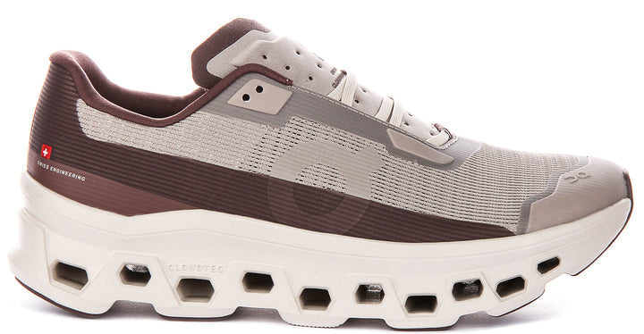 On Running Cloudmonster Vo In Brown Tan For Men