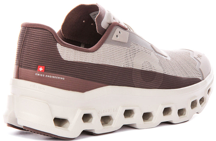 On Running Cloudmonster Vo In Brown Tan For Men