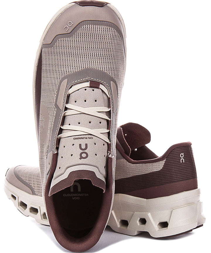 On Running Cloudmonster Vo In Brown Tan For Men