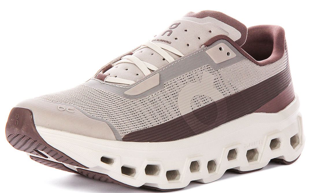 On Running Cloudmonster Vo In Brown Tan For Men