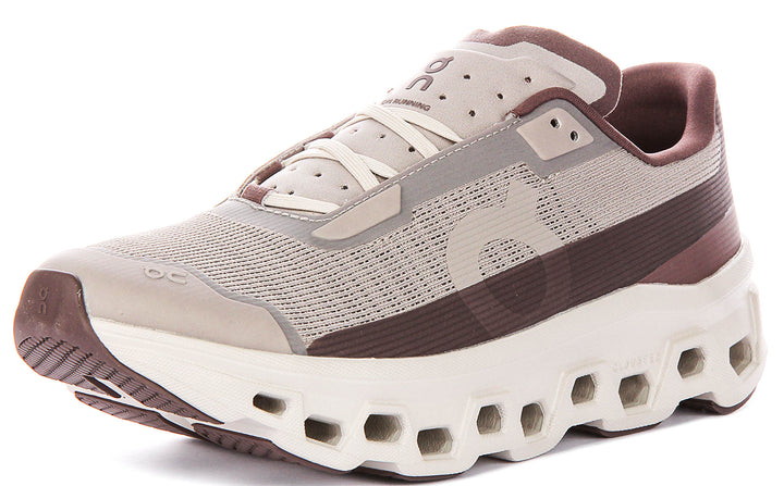 On Running Cloudmonster Vo In Brown Tan For Men
