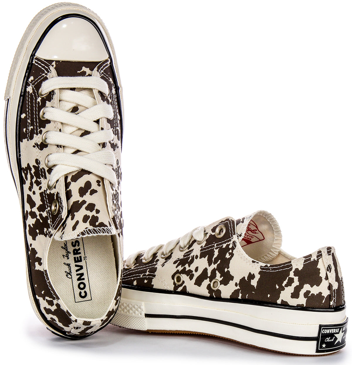 Cow print store converse sneakers