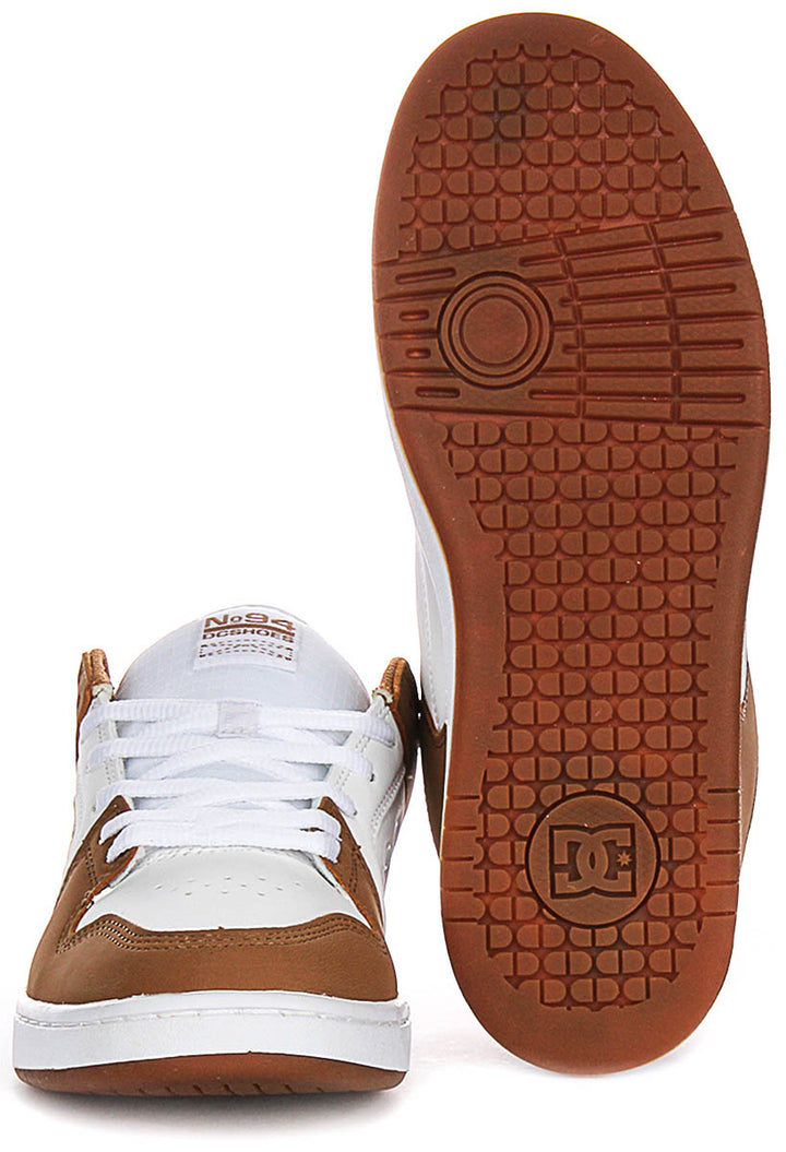 Dc Shoes Manteca 4 Se In Brown White For Men