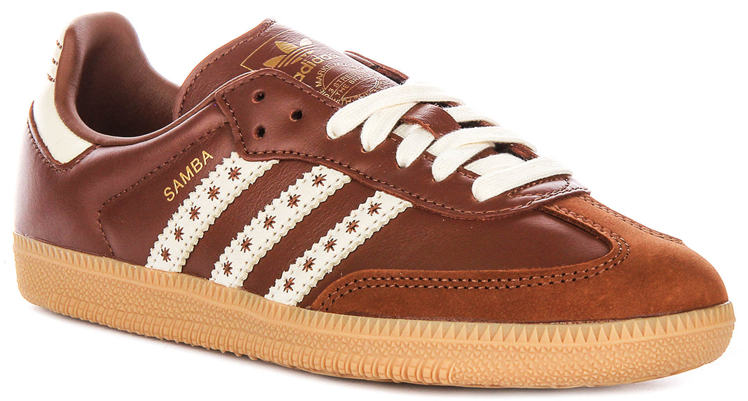 Adidas Samba OG In Brown White For Women